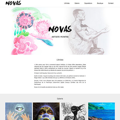 Novas<br>Artiste Peintre