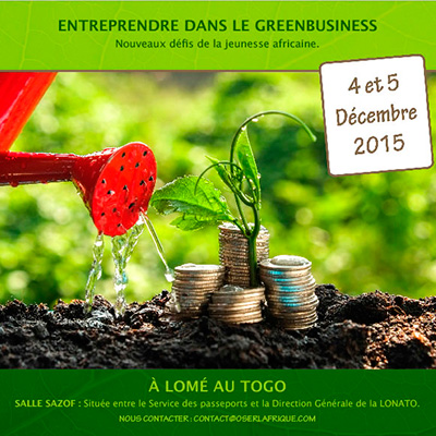 Flyer Entreprendre dans le Greenbusiness